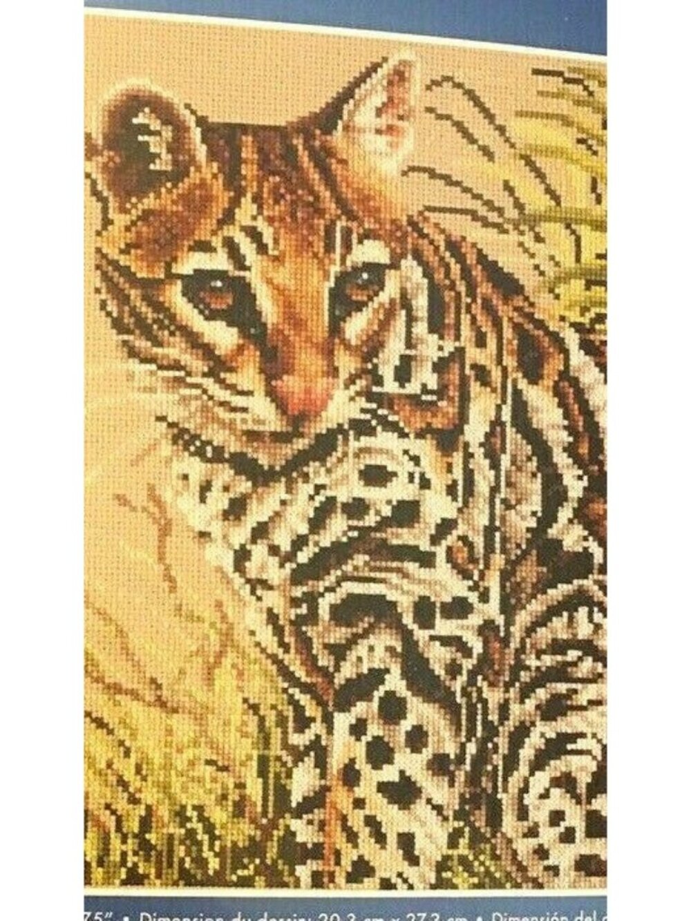 Cross Stitch Kit Janlynn Ocelot Counted 106-0058 Wild Cat Sealed ??